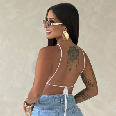 Cropped Tricô Modal Araruama - branco