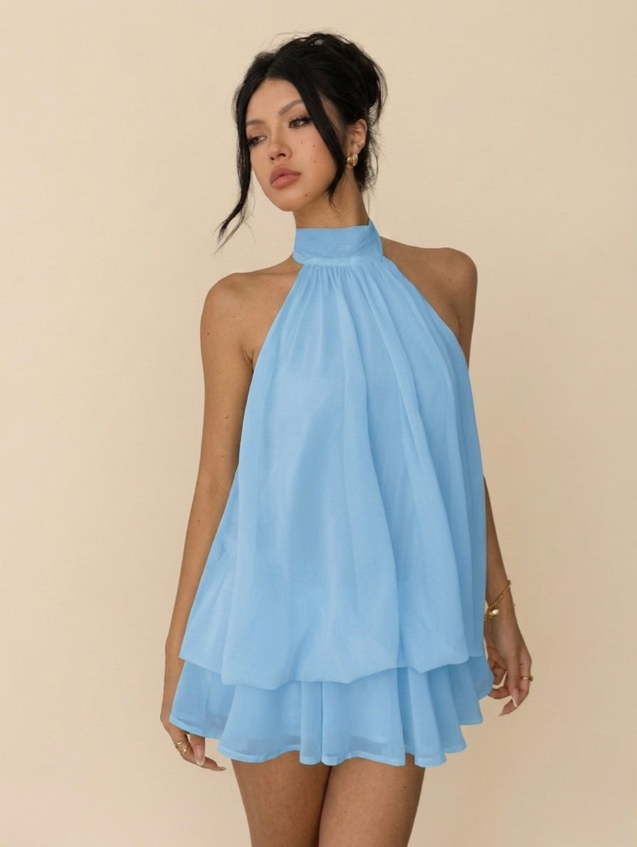 Vestido Curto Isa - azul