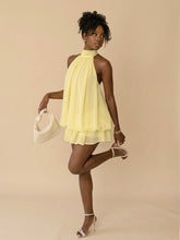Vestido Curto Isa - amarelo manteiga