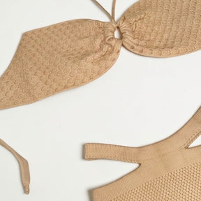 Conjunto Tricot Modal Arraial - Areia