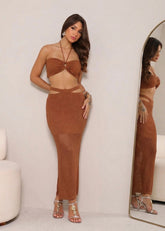 Conjunto Tricot Modal Arraial - Chocolate