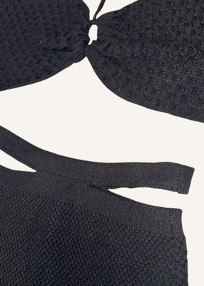 Conjunto Tricot Modal Arraial - Preto