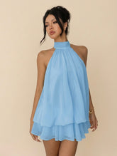 Vestido Curto Isa - azul
